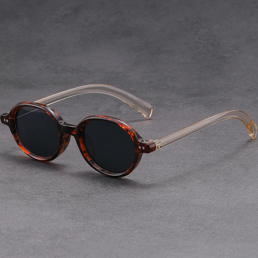 Kleine, modische Retro-Sonnenbrille mit rundem Rahmen im japanischen Stil, einzigartige und modische Nischenbrille, geeignet für Männer und Frauen