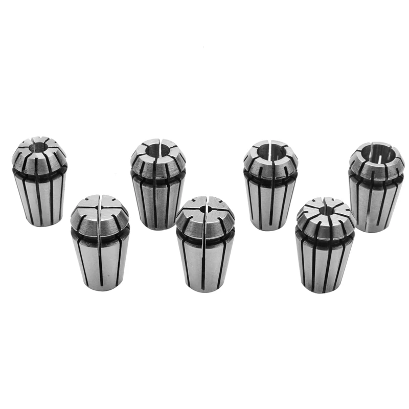 7Pcs ER11 1-7Mm Spring Collets With ER11A 5Mm Motor Shaft Holder Extension Rod