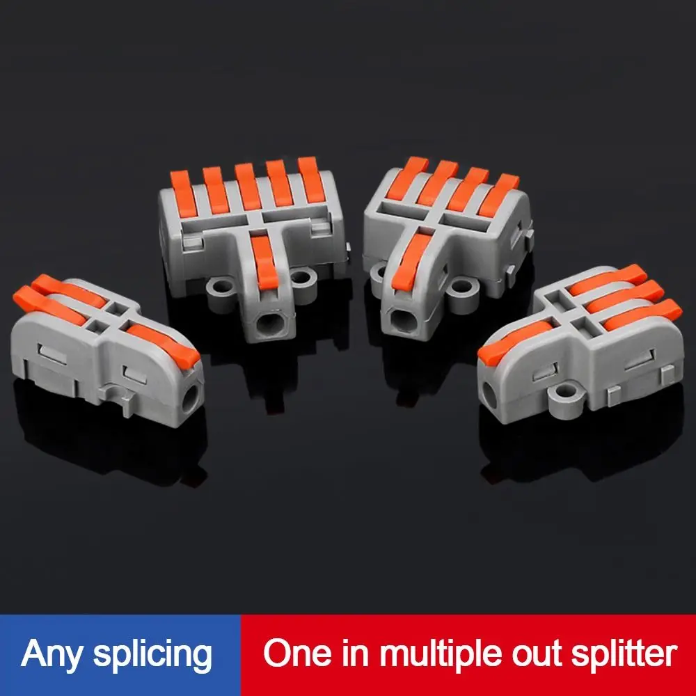 Wire Connector Quick Splitter Mini Splicing Universal Conductor Wiring Cable LED Terminal Block Push-in Electrical Connectors