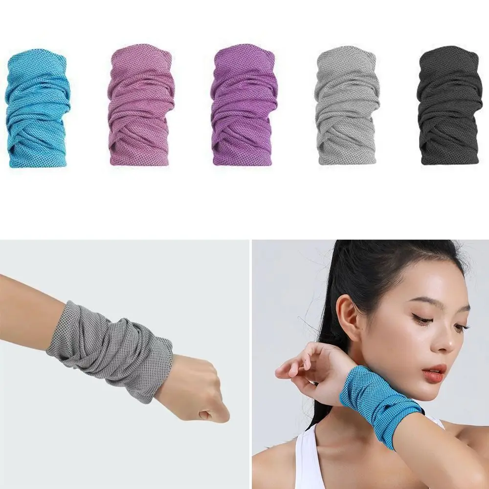 Polyester Fiber Sports Wrist Sweat Towel Sweat Absorption wrist wipe Sweatband Quick Dry Cooling Towel Fitness Camping Running