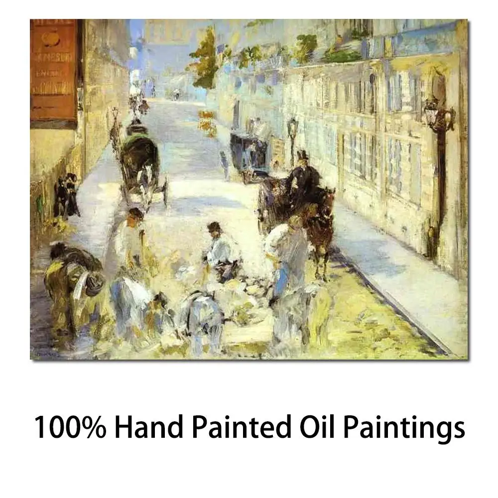 

The Road Menders Rue De Berne Paintings by Edouard Manet Portrait Art High Quality Hand Painted