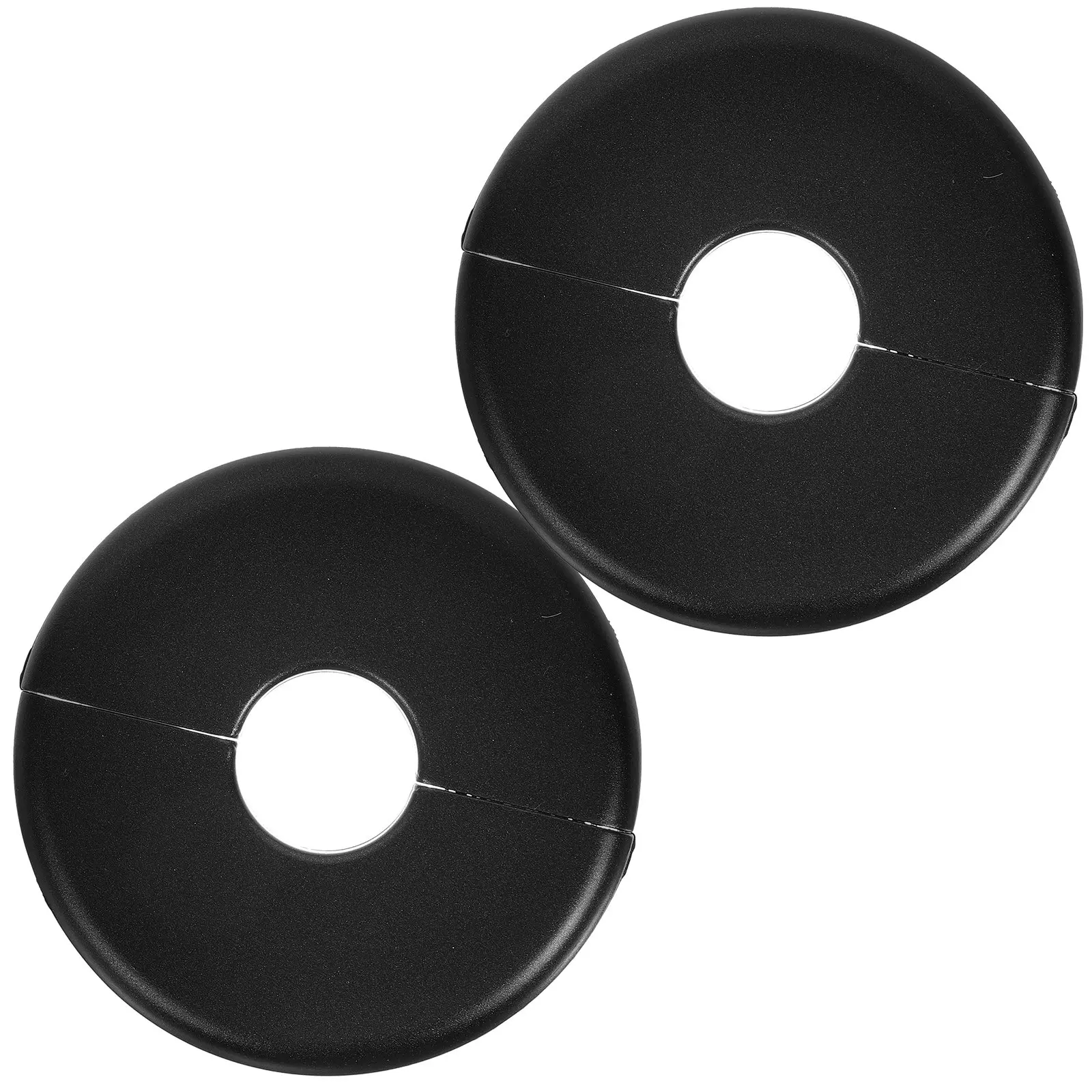2Pcs Flexible Plastic Pipe Collar Covers Impact Resistant Plumbing Flanges for Kitchen Faucets Toilets Radiators