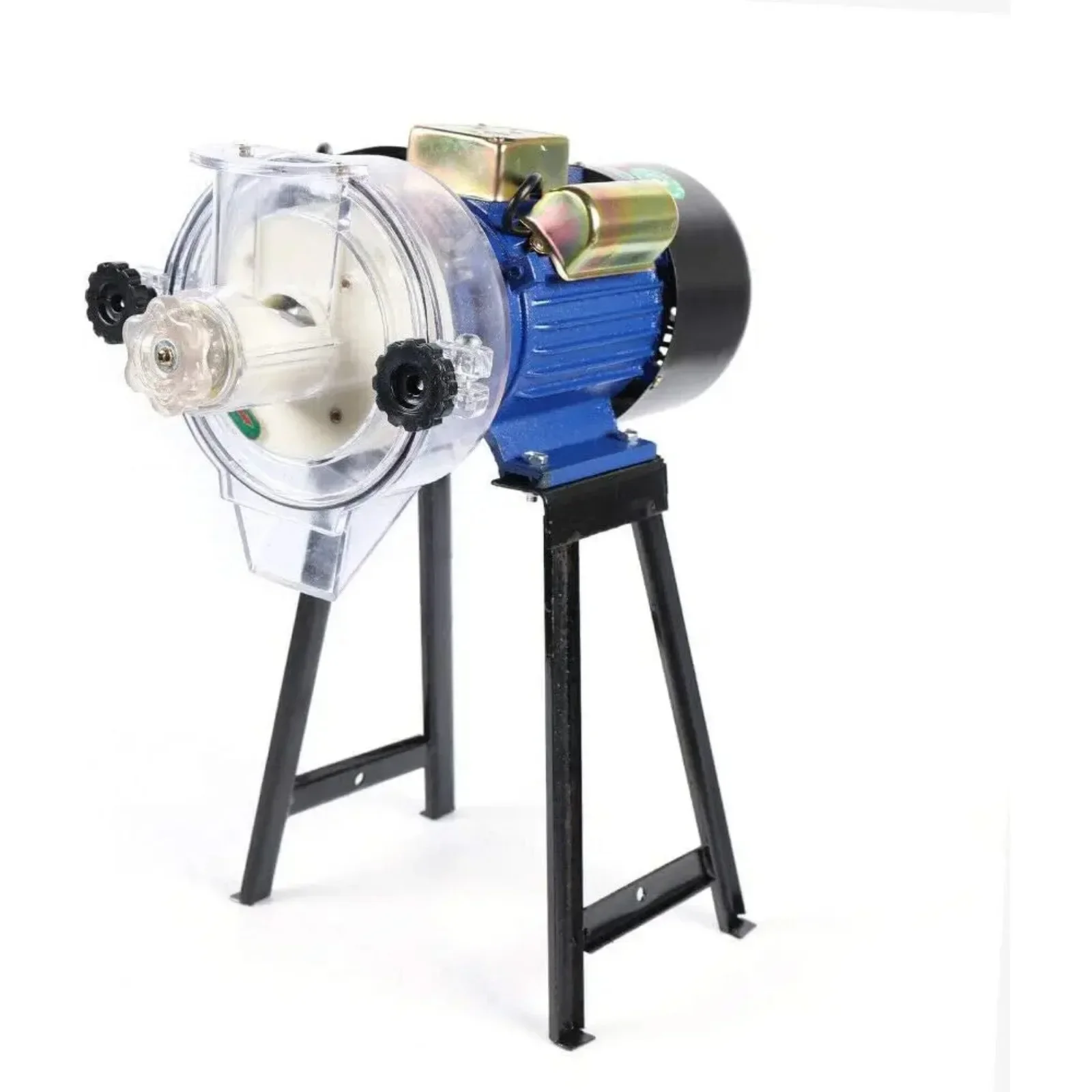 2200W超微粉電動穀物ミル（110V）-トウモロコシ、小麦、飼料、米用ホッパー付き乾湿両用業務用グラインダー