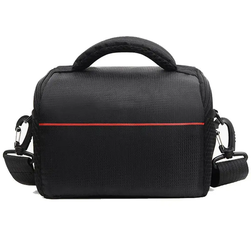 

Portable SLR Camera Bag Durable Shockproof Nylon Shoulder Mirrorless Drone Photography Case for Canon Nikon Unisex Black