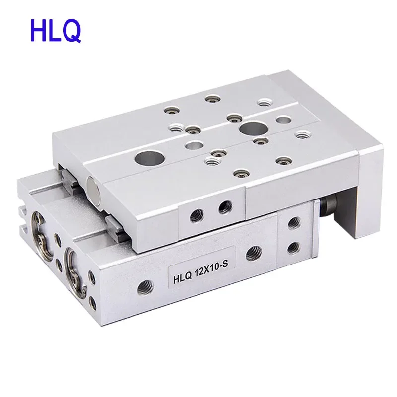 

Pneumatic Linear Guide Precision Sliding Table Cylinder HLQ6/8/12/16/20/25 Stroke 10/20/30/40/50/75/100S/AS/AF/A/BA/BF/B