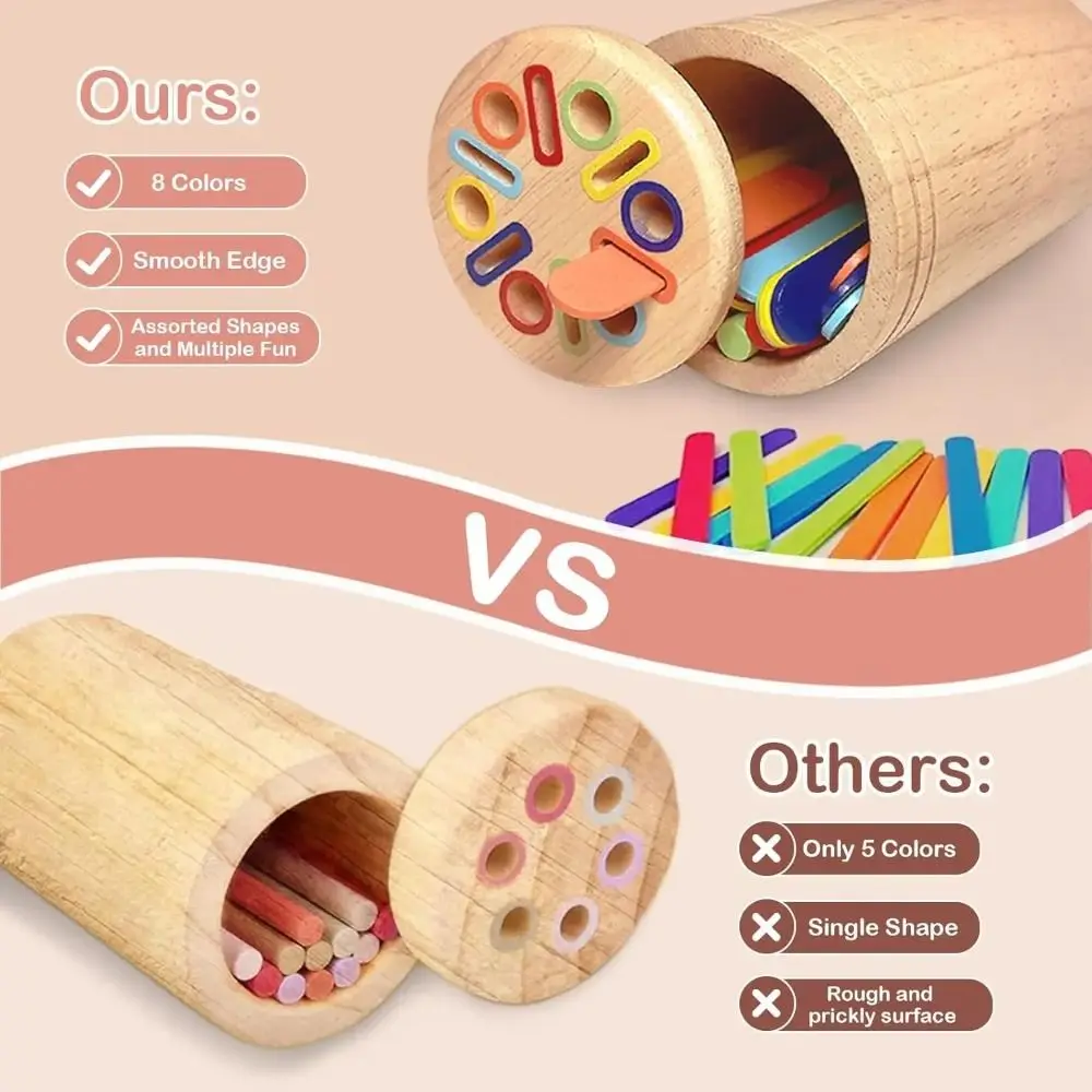 Novo material de madeira aprendizagem brinquedos desenvolvimento educacional cor classificação brinquedos moeda classificação montessori brinquedos 1-3 anos de idade