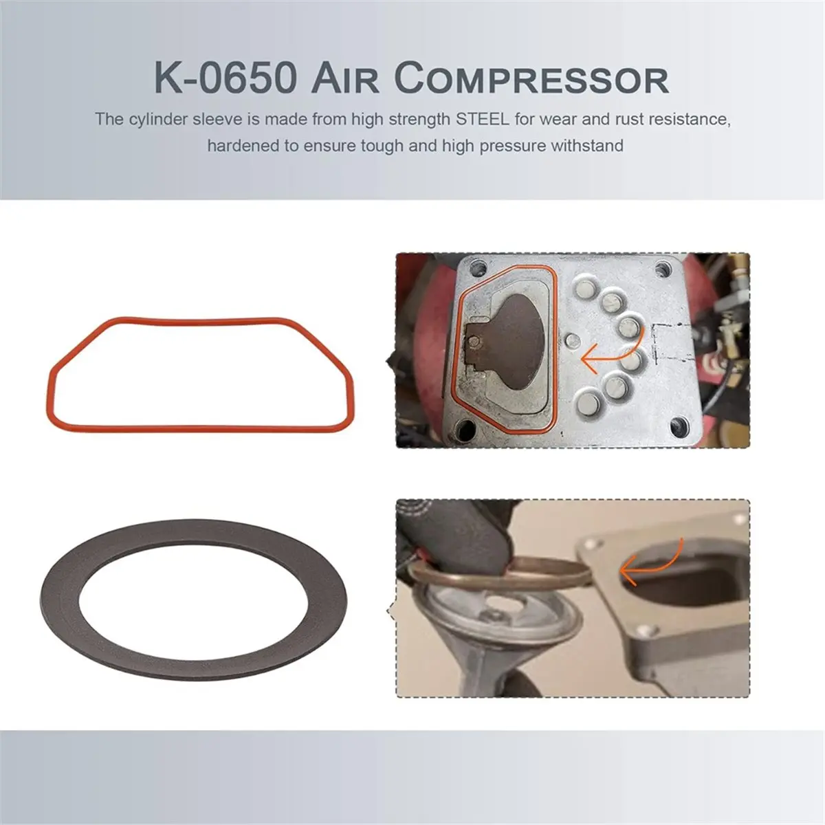 a89z-2-個-k-0650-エアコンプレッサー-シリンダー-スリーブと圧縮リング-キット、ケーブル-エアコンプレッサー-サービス-キット