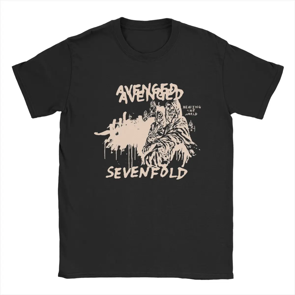 Men's T-Shirts Avenged Sevenfold Humorous Pure Cotton Tees Short Sleeve T Shirts Crew Neck Clothing Gift Idea