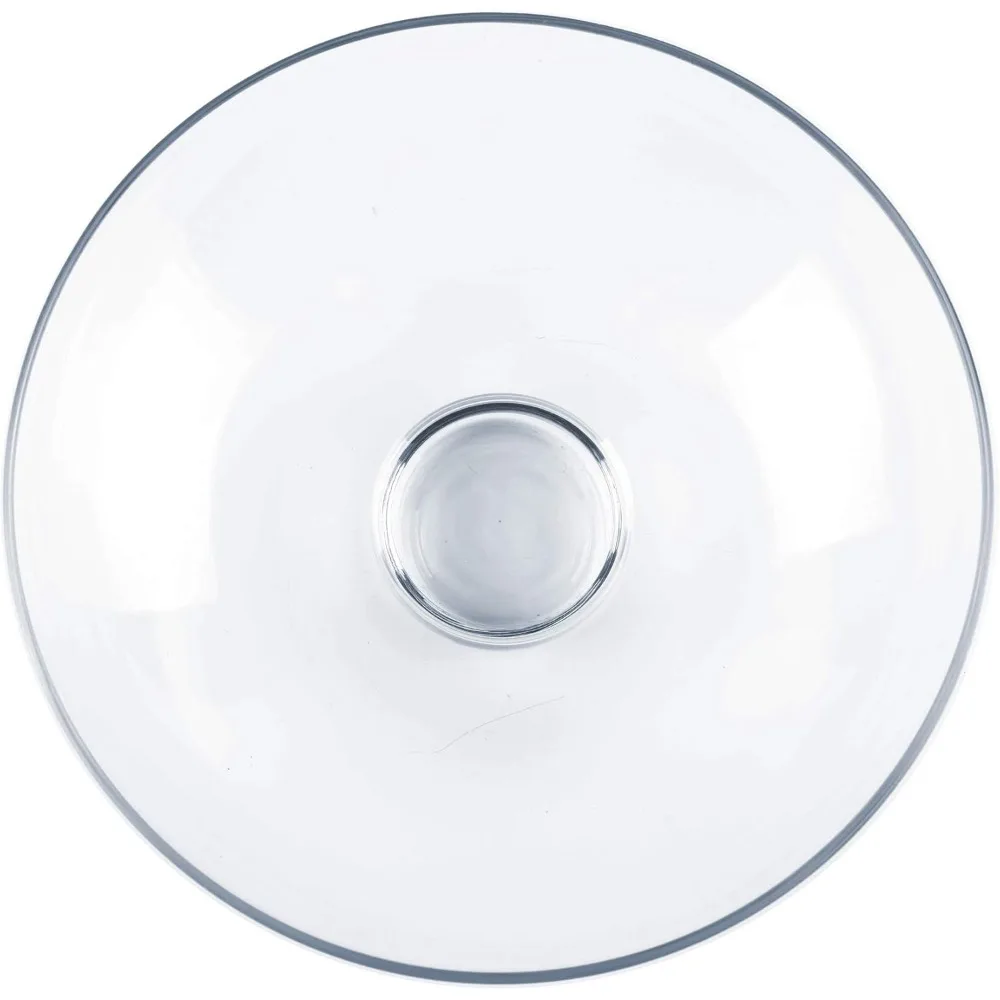 وعاء زجاجي صغير مزخرف (ح: 3 بوصة د: 8 بوصة) عرض الفاكهة تررم كومبوت قاعدة مزهرية لطاولة المطبخ قطعة مركزية