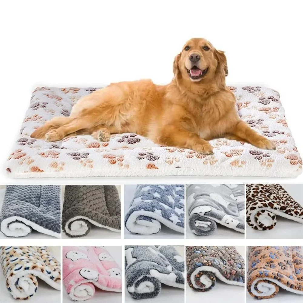 

Pet Cushion Thickened Model Soft Fluffy Warm Kennel Cats and Dogs Blanket Non-slip Seat Cushion Washable Pet Mattresses