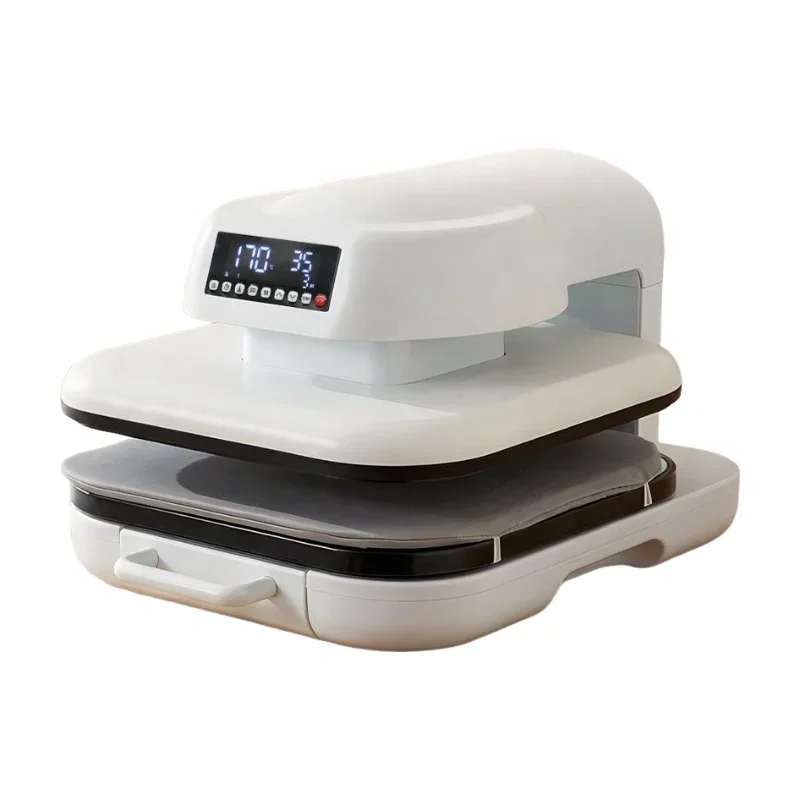 CH2352 Electric Flat Heat Press Machine No Air Compressor Required Garment Textile Printing DIY Gift Customization