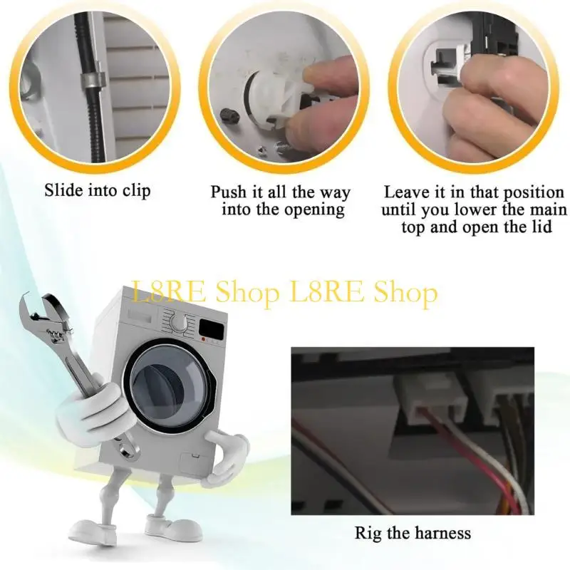 L8RE Plastic Lid Lock Assembly Set Lid Lock Switch Maintenance Set Service Part