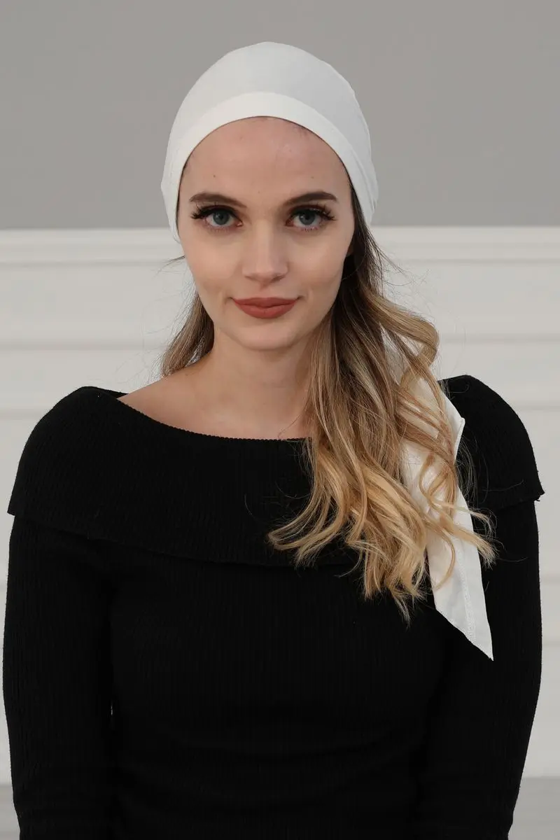 Penteado Bandana creme