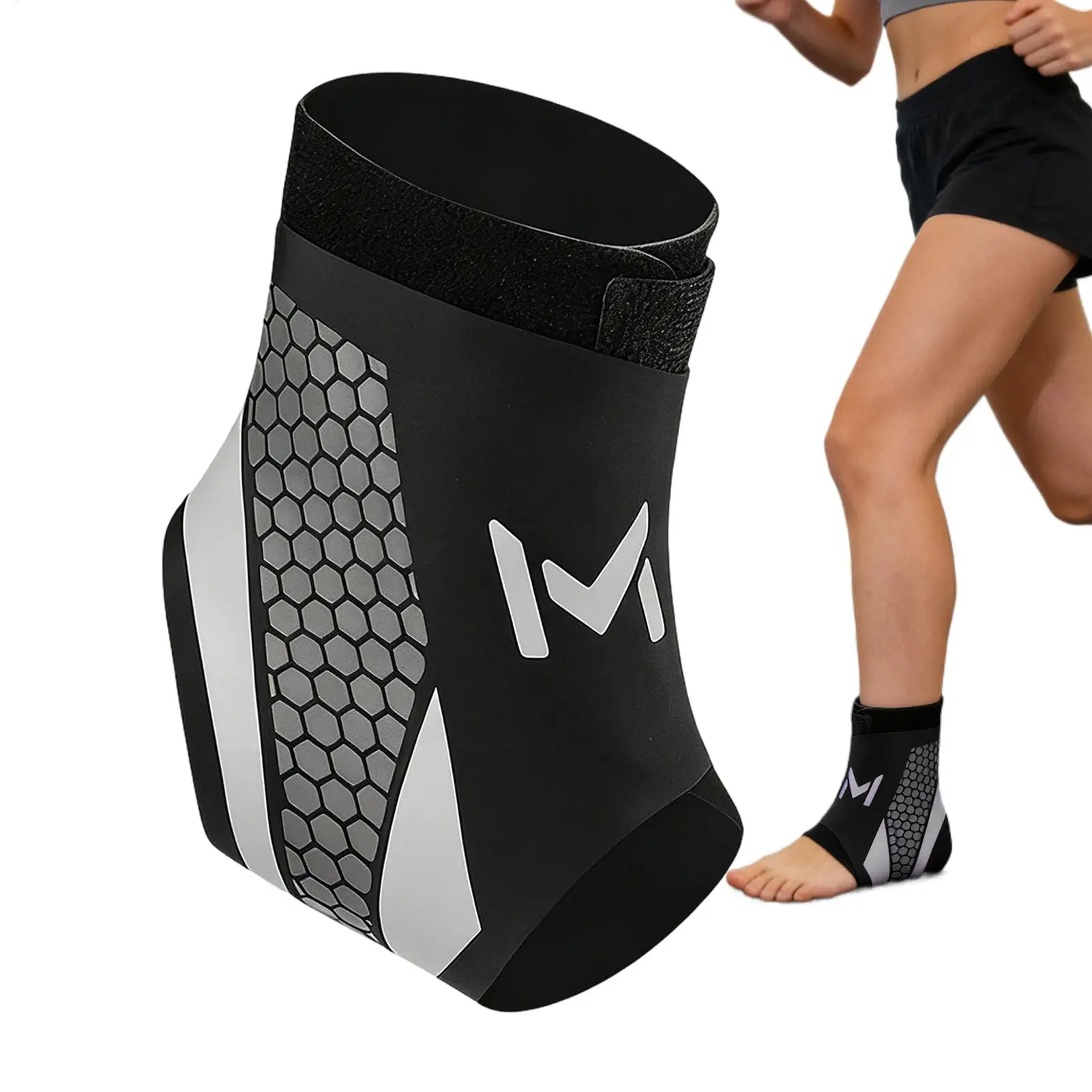 Ankle Brace Breathable Sports Support Sleeve Foot Brace Ankle Support Strap for Exercise Fitness Walking Running Hiking Cycling