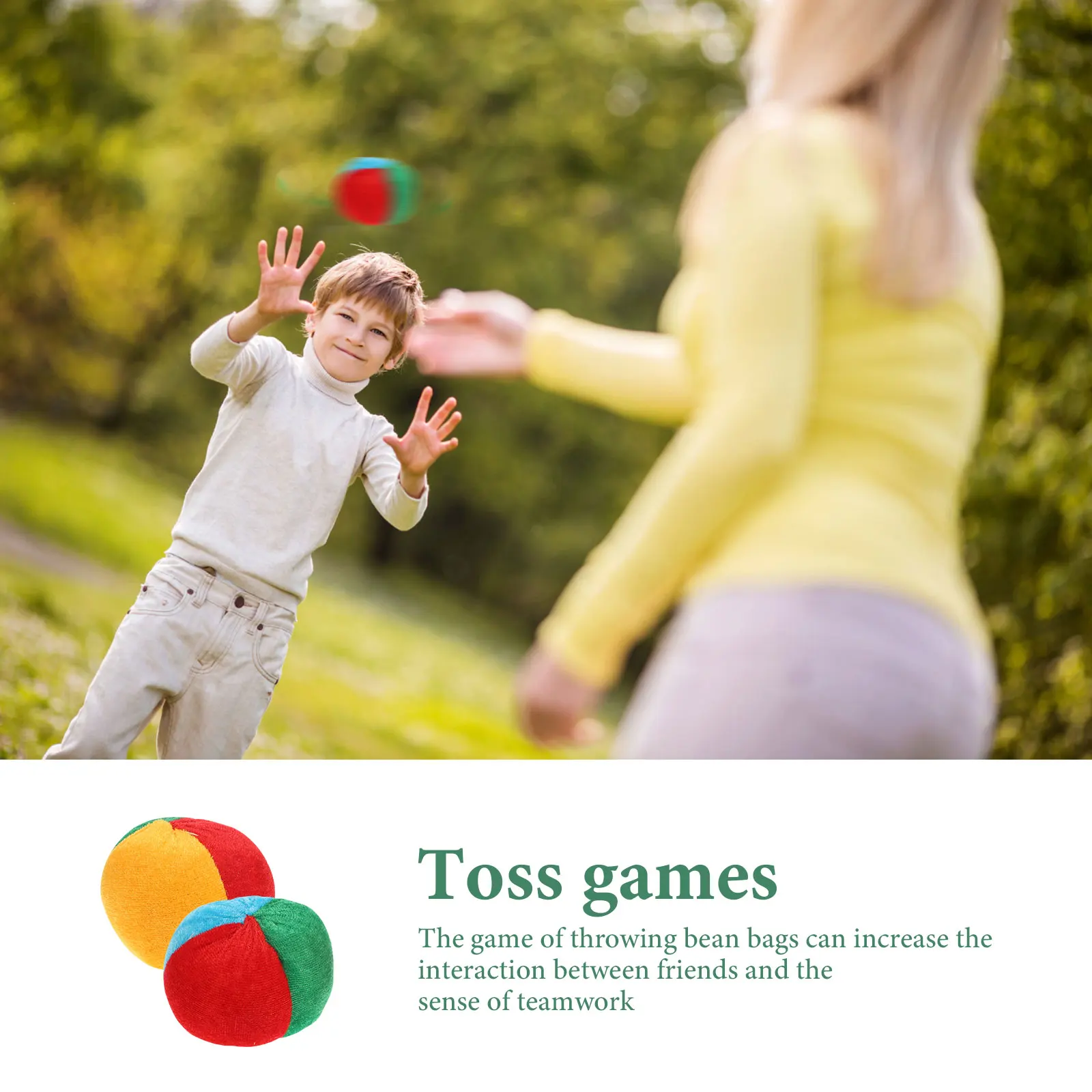 

10pcs Pumpkin Sandbags Bean Bag Toss Games Small Size Flat Outdoor Student Children Sports Toy Party Game