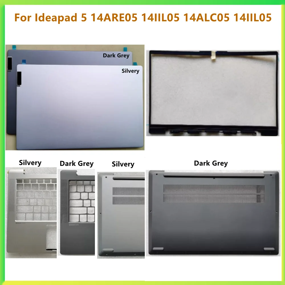 

New Laptop LCD Back Bezel Front Frame Top Case Bottom Cover Case For Lenovo Ideapad 5 5-14ARE05 5-14IIL05 5-14ALC05 5-14IIL05