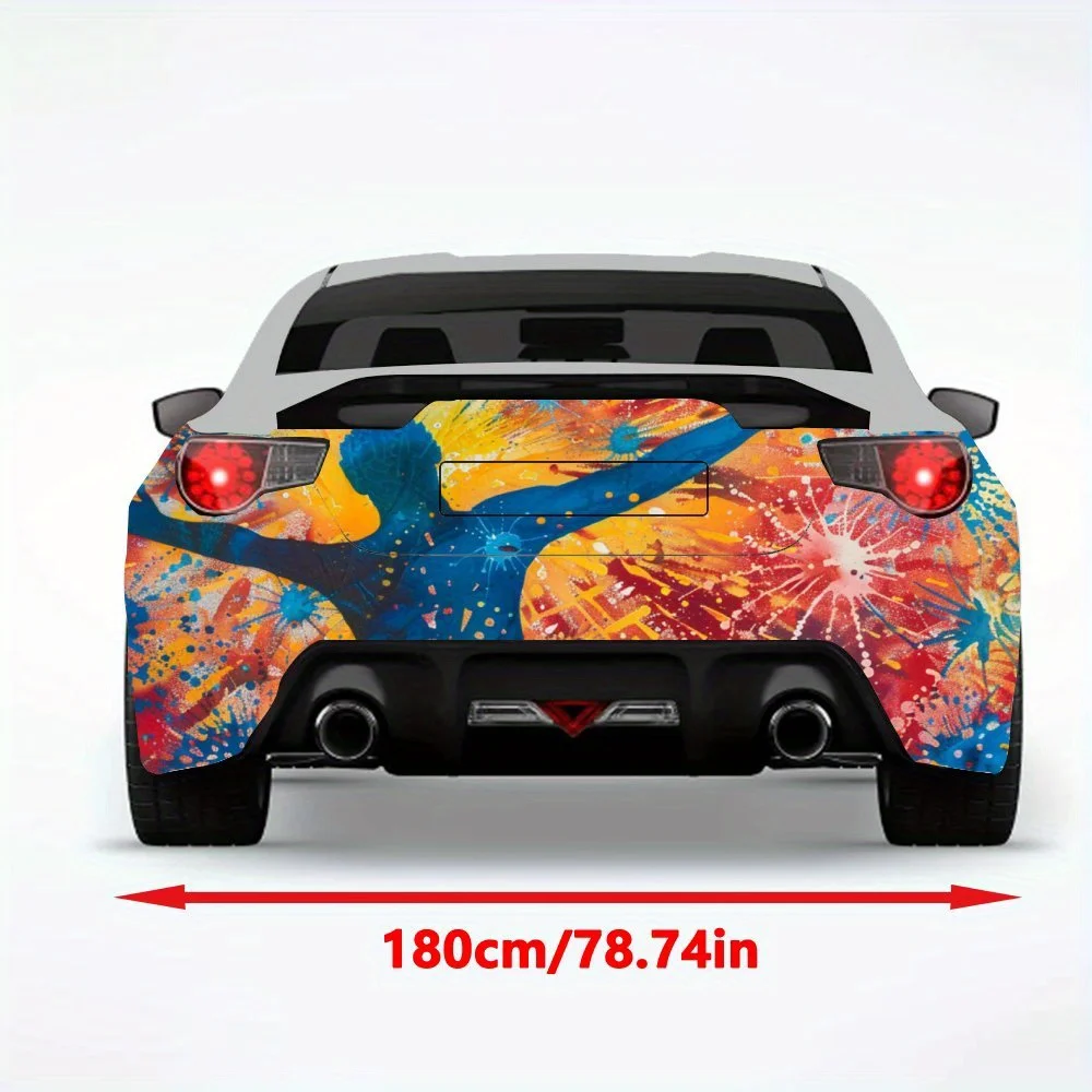 Radiant_Divine_Figure Car Sticker-Vinyl Decal for Car Rear, Waterproof Self-Adhesive Vinyl Stickers for Vehicle Tail & Bumper, D