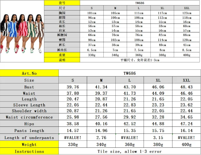 Damenbekleidung, modisch, gestreift, langärmelig, Polo-Ausschnitt, T-Shirt und Shorts, 2022, Frühling, Sommer, 2-teiliges Set, Trainingsanzug – Detail 8
