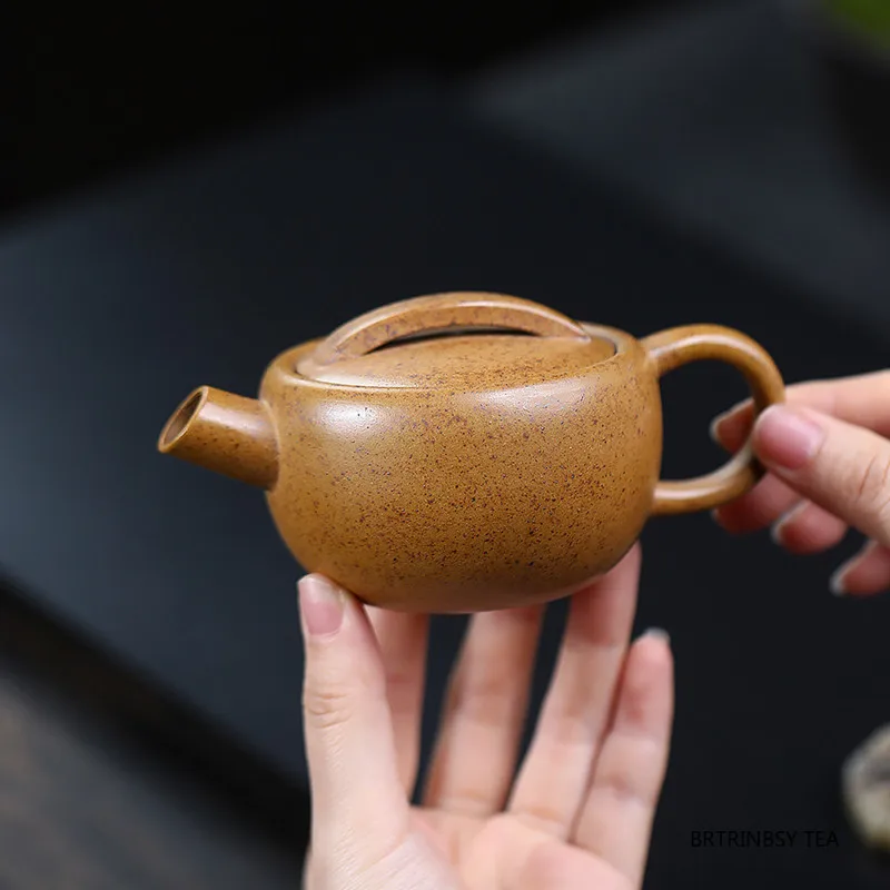

Yixing Purple Clay Teapot Chinese Handmade Tea Pot Beauty Tea Infuser Kettle Raw Ore Zisha Teaware Tea Ceremony Gifts 140ml