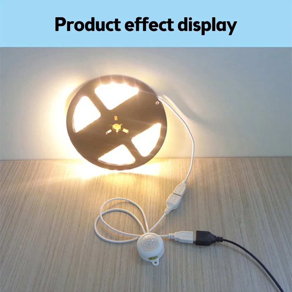 Interruptor de Sensor de movimiento PIR infrarrojo de cuerpo USB de 5V DC12V 24V Detector de Sensor de movimiento humano interruptor de CC para tira de luz LED automática