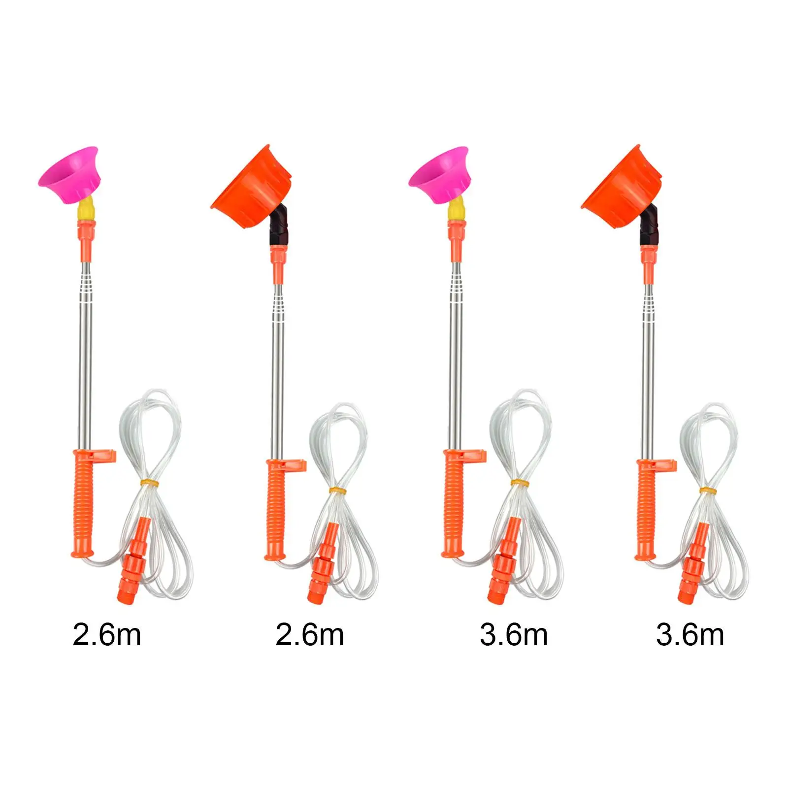 Retractable Sprayer Rod Adjustable Ergonomic Long Telescopic Tube Sprayer Extension Pole Rod for Plants Outdoor Garden Shrubs