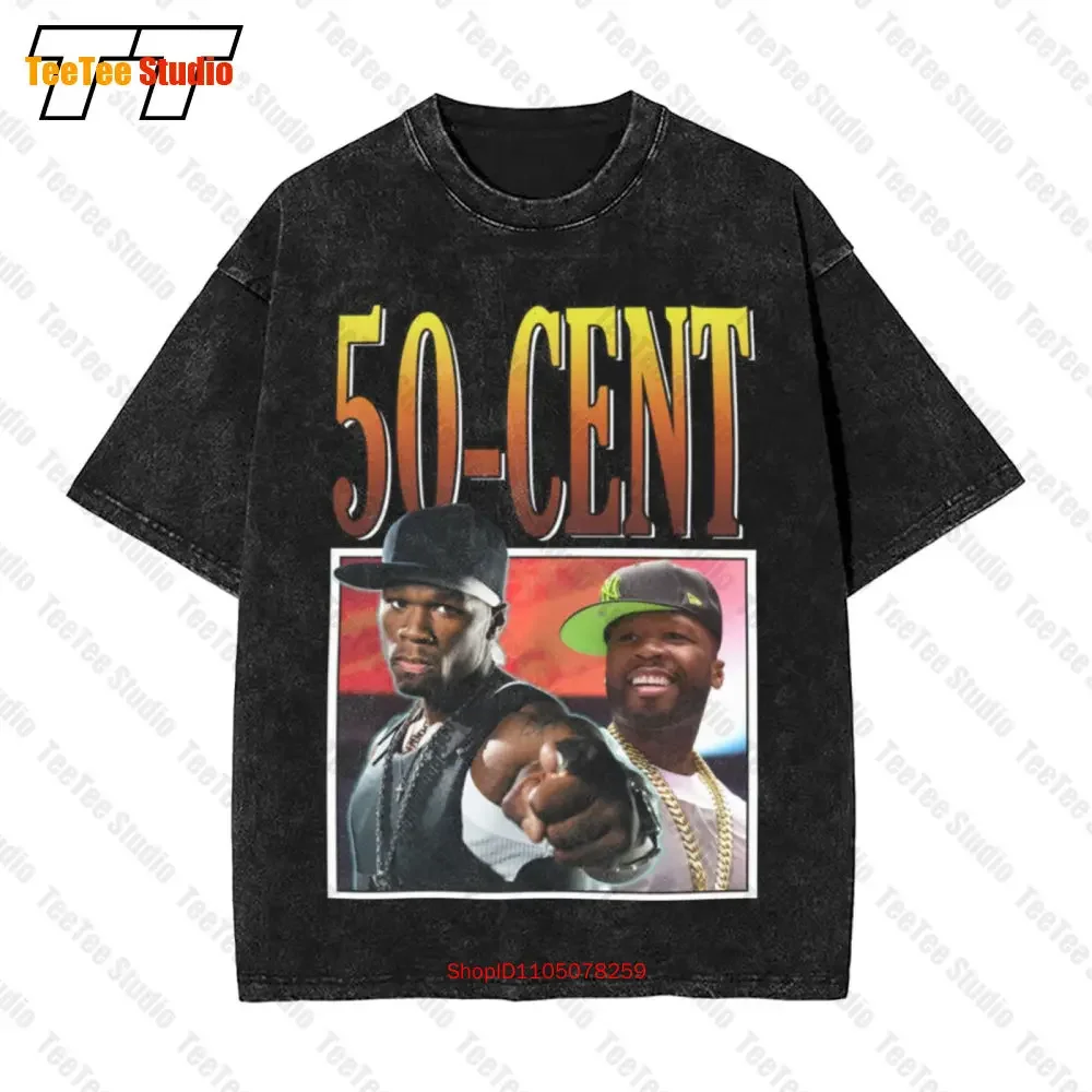 Fifty Cent 90S Style Present Music Rap Hip Hop 50 Cent Vintage Oversized T-Shirt VAYE