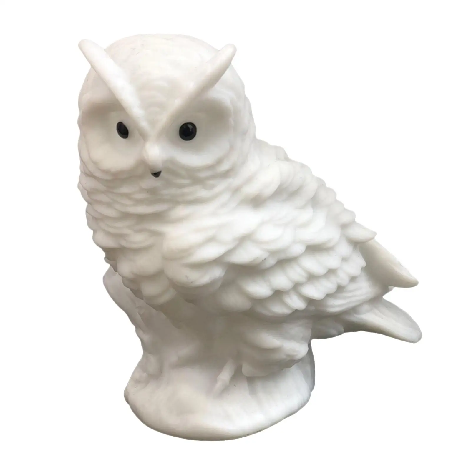 Exquisite Owl Shape Animal Shade Desk Lighting Night Light Shell for Wedding Decor Desk Lights Decorative Feather LED Table Lamp image 6