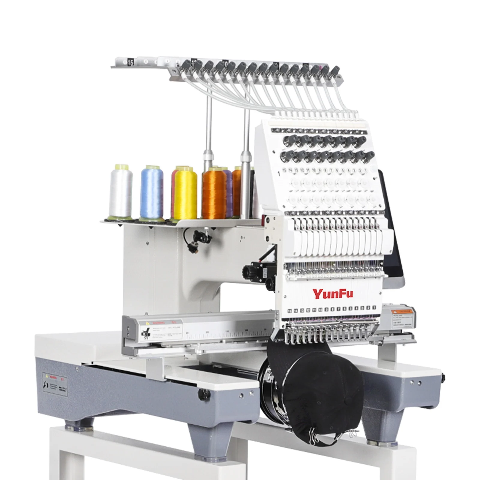Industrial Home Use Automatic T Shirt Embroidery Machine 12/15 Needles Cap Embroidery With Computerized System And Core Engine