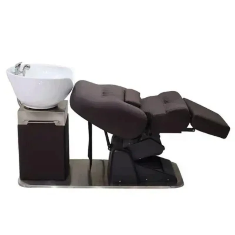 الكبار شامبو سبا غرفة كرسي الجمال غسل الشعر صالون كرسي مستقر لمصفف الشعر المياه النفاثة الشعر سبا كرسي صالون الأثاث #5