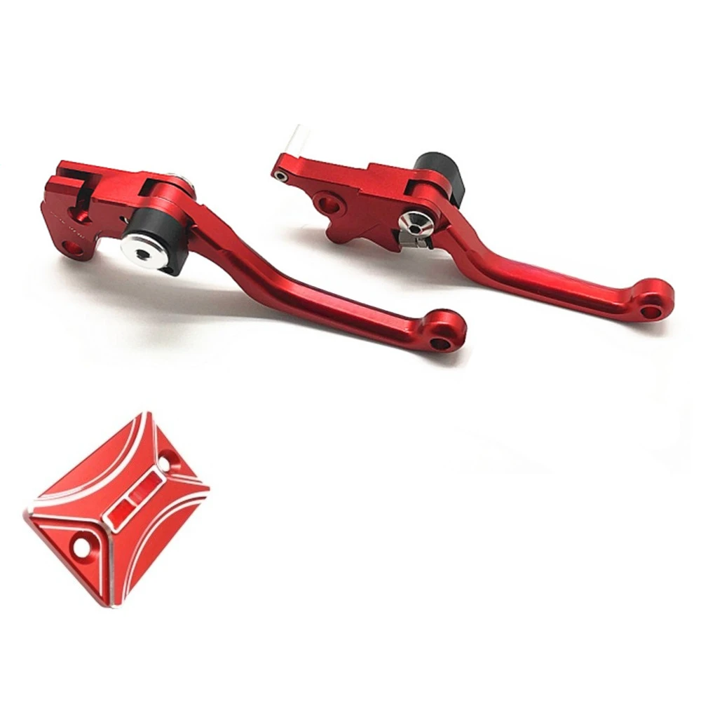 3D Pivot Brake Clutch Levers Brake Reservoir Cover For DRZ400S/E/SM Off-Road Motorcycle