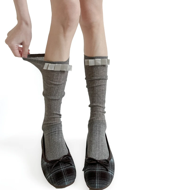 meias-de-cano-medio-estilo-ballet-com-laco-fofo-jk-lolita-kawaii-para-mulheres-e-meninas-cor-solida-japonesa-cores-preto-branco-e-cinza