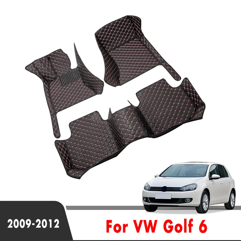 

Автомобильные напольные коврики для Golf 6 2012 2011 2010 2009, коврики, накладки на ножки, аксессуары для салона, педали, изделие, коврик для Volkswagen vw