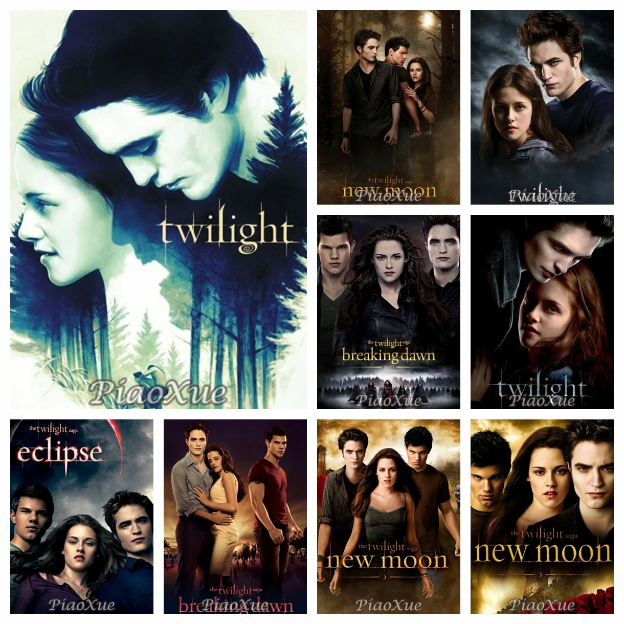 5D DIY Diamantmalerei Twilight-Filmplakat TV-Drama Kreuzstich-Set Stickerei Mosaik Heimdekoration Kunst Diamantkunstmalerei
