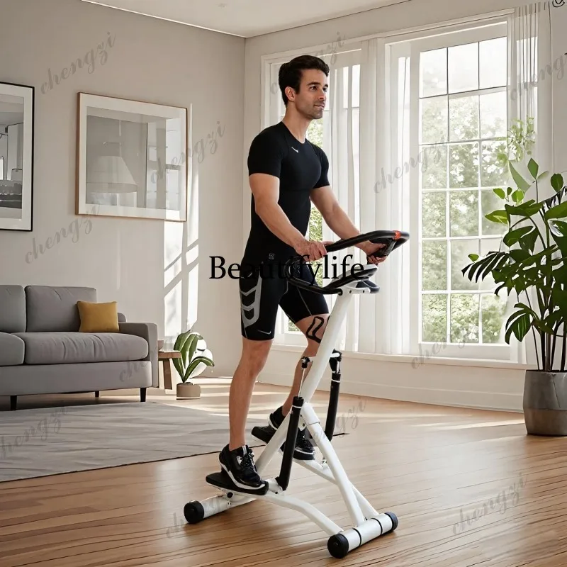 12-Speed resistance adjustment climbing machine foldable household running in place step-by-step climbing exercise machine