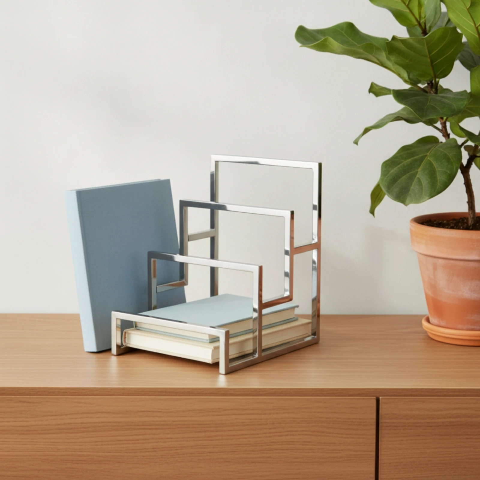 3-layer-wallet-display-rack-metal-wallet-display-holder-countertop-geometric-for-boutiques-shelves