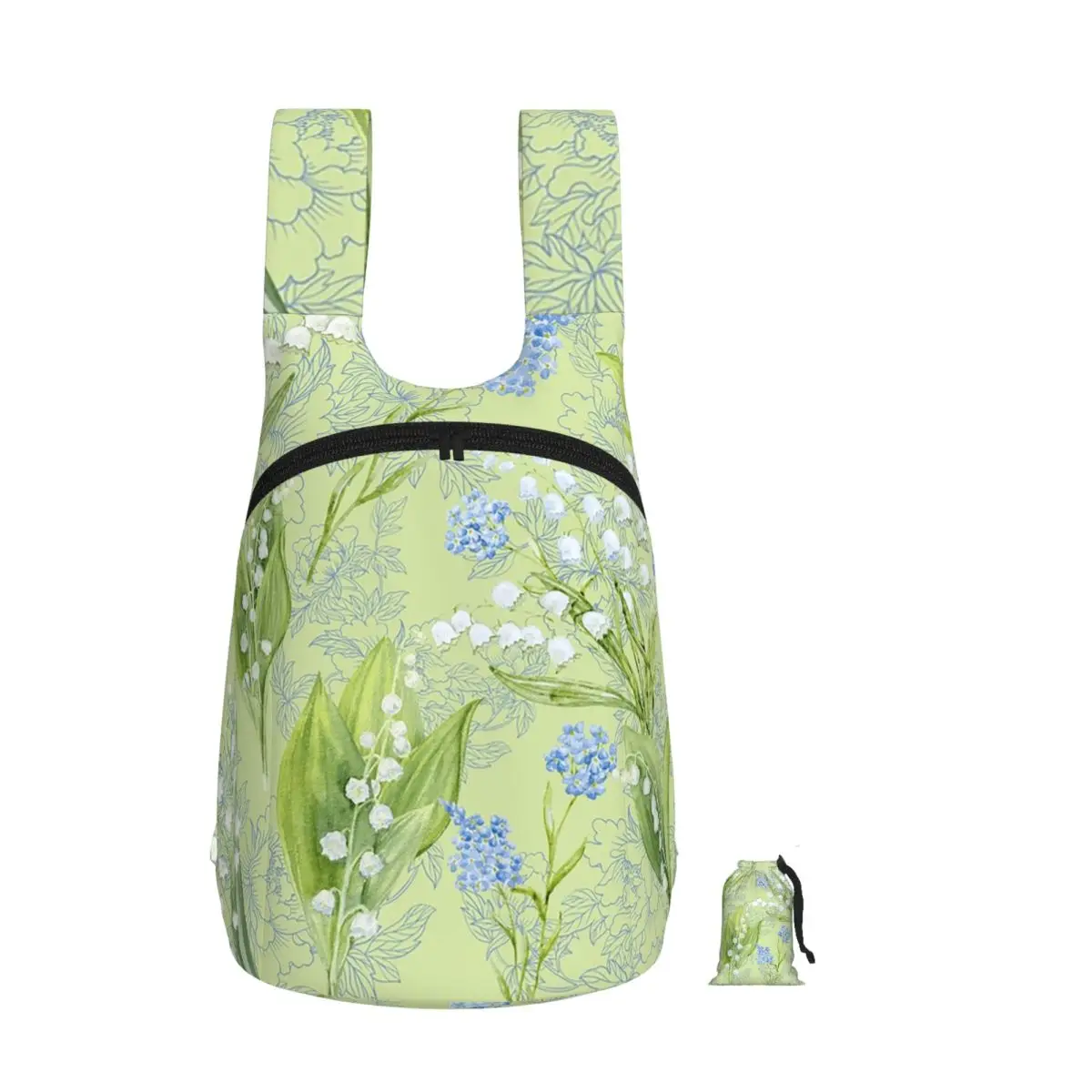 

Lily Of The Valley And Forget Me Nots Backpack Student Storage BookBag Children School Bag Laptop Shoulder Bags for Boys Girls