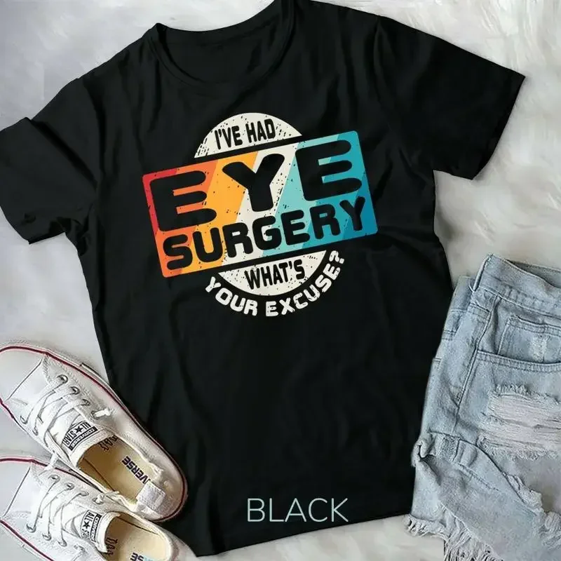 Eye Surgery T Shirt Glaucoma Get Well Recovery Retro Gift Unisex Youth T shirt