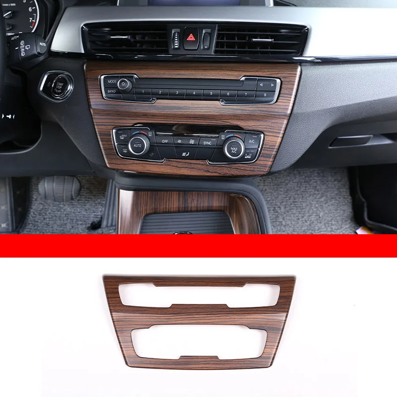 ABS Pine houtnerf voor BMW X1 X2 F47 F48 2016-2022 auto middenconsole stuurwiel deur trim sticker auto accessoires