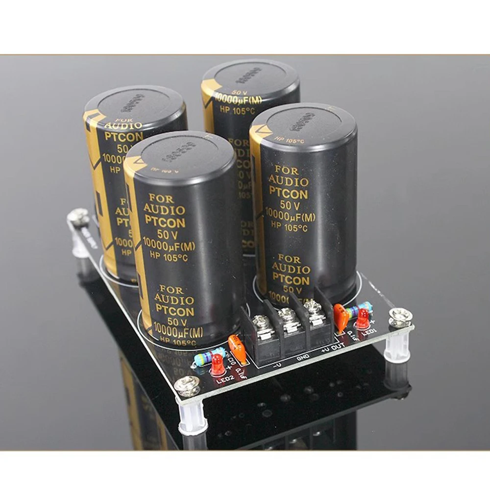 Dual Power Rectifier Filter Power Supply Board AUDIO 50V 10000UF Capacitor Finished Board