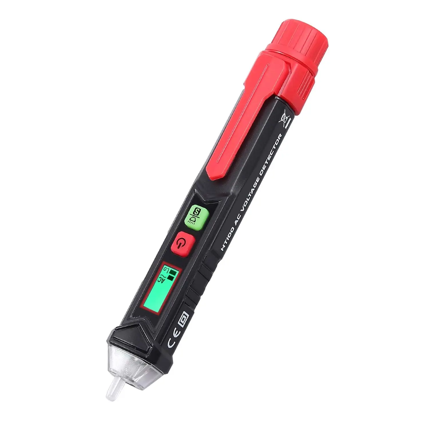 Non-Contact Voltage Tester Pen and Outlet Tester Socket Tester kit NCV Detector with LED Flashlight Alarm Pre-Installed Battery