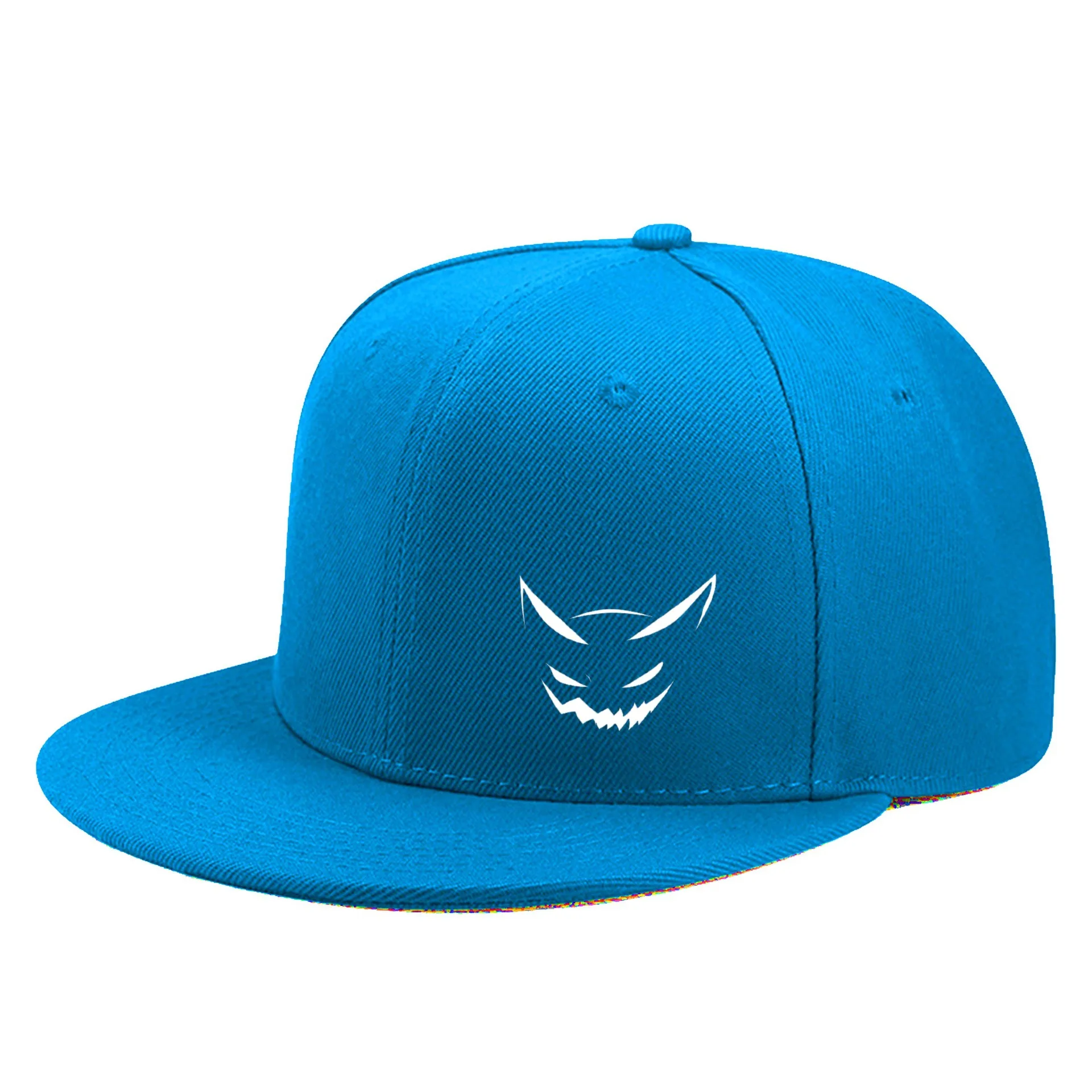 2026 Fashion Cute Expression Printed Flat Brim Baseball Cap for Men and Women, Outdoor Sports Event Casual Cap, Hip-Hop Street