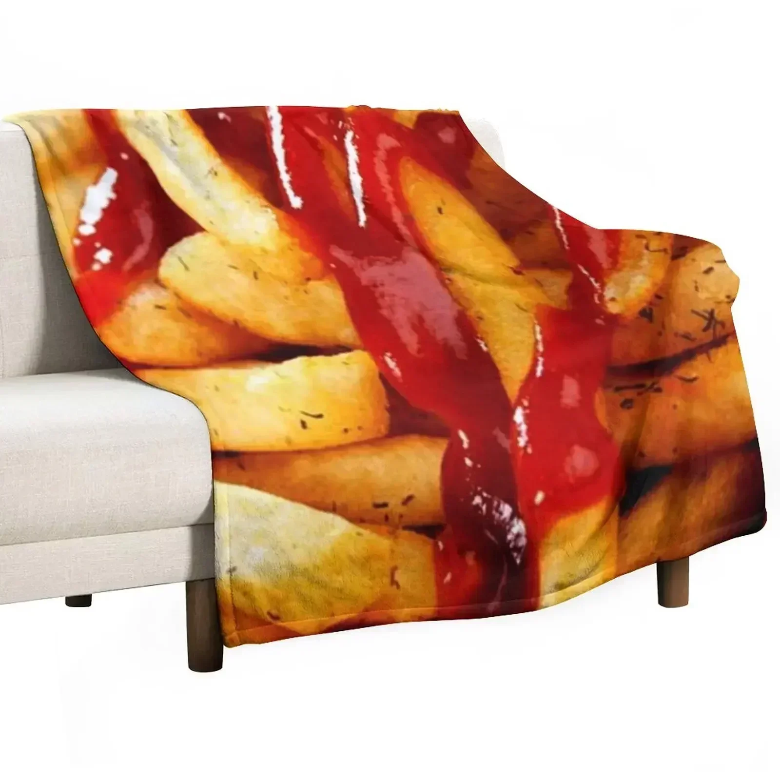 

FRENCH FRIES 11 Throw Blanket Soft Solid Color Blanket for Couch Bed