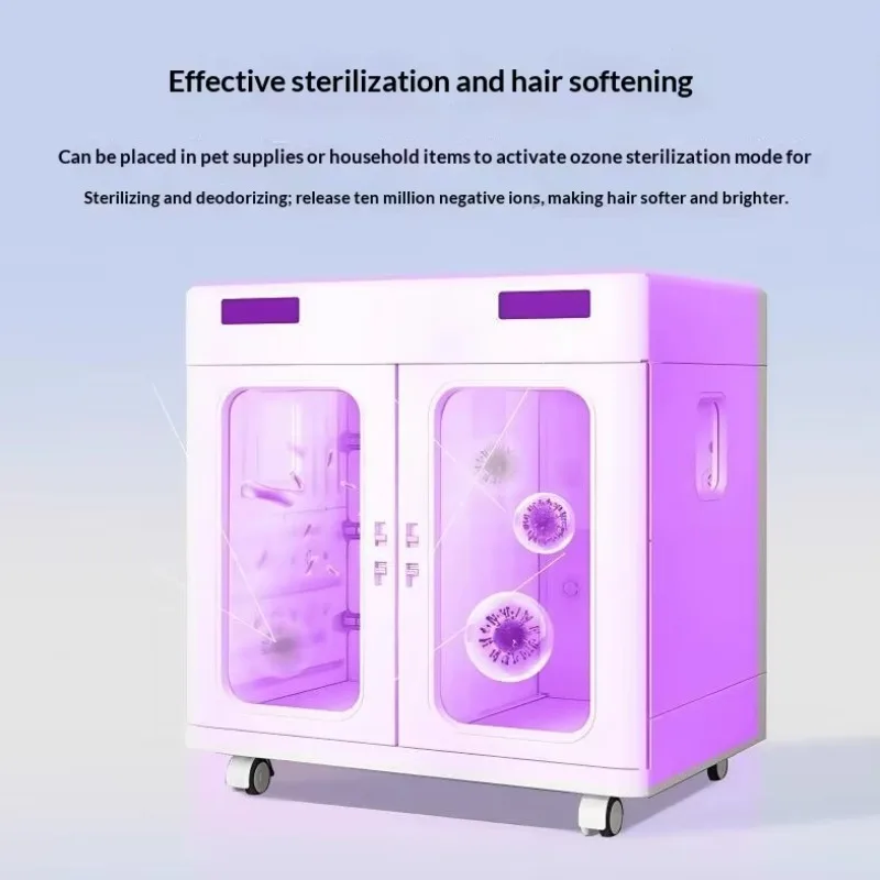 Large Pet Dryer Box 430L Foldable Commercial Dog Cat Grooming Blow Dryer with Ionizer and Ozone Customized