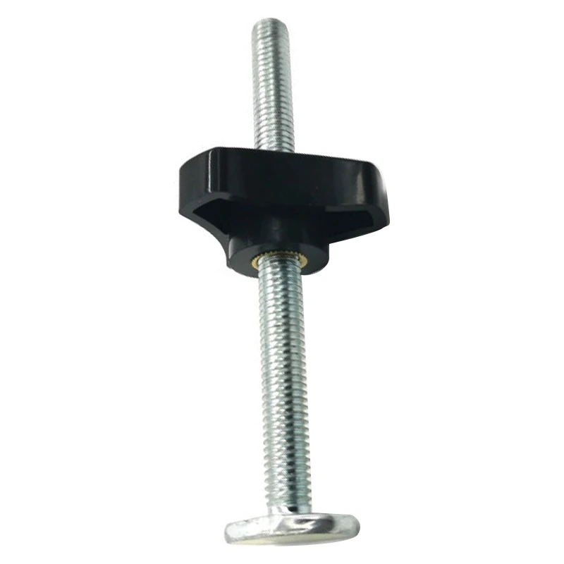 12 Stück T-Nut-T-Schienenklemmen, DIY-Holzbearbeitungswerkzeug, mit T-Schraube und M8-Kunststoffgriff, M8 T-Schienen-Gleitmutter, T-Nuttermutter