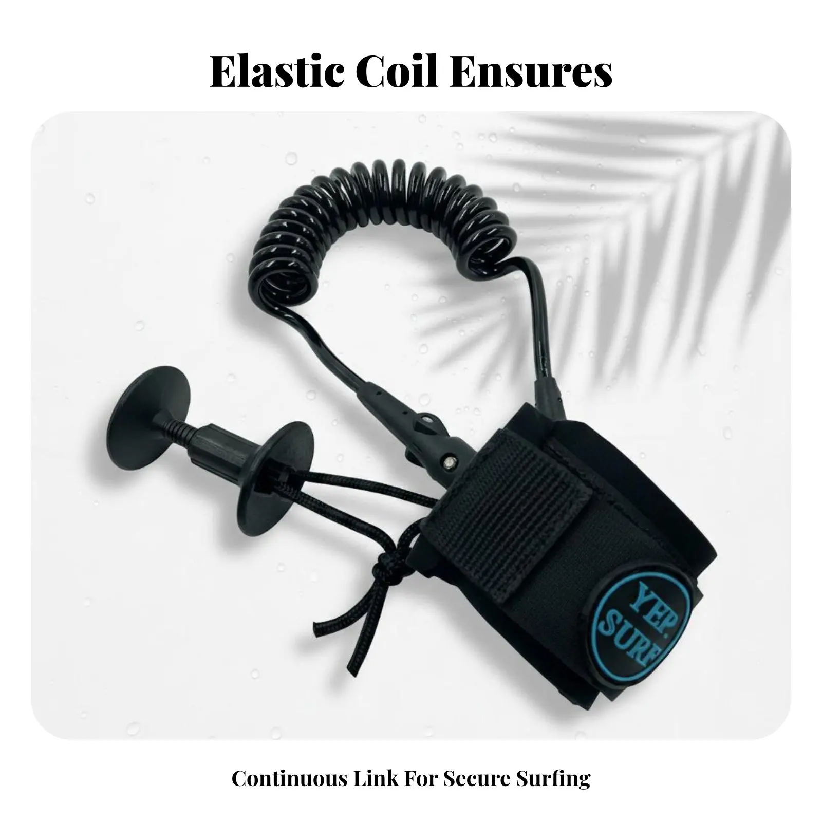 

Поводок-ремешок для доски для серфинга Coiled Ride the Waves, ремешок на запястье для доски для серфинга, долговечный, для катания на волнах