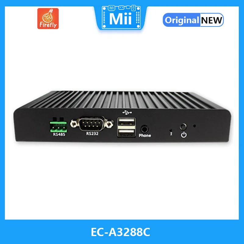 

EC-A3288C Quad-core Mini Embedded Computer with industrial case and efficient fanless cooling system Open SDK, tutorials