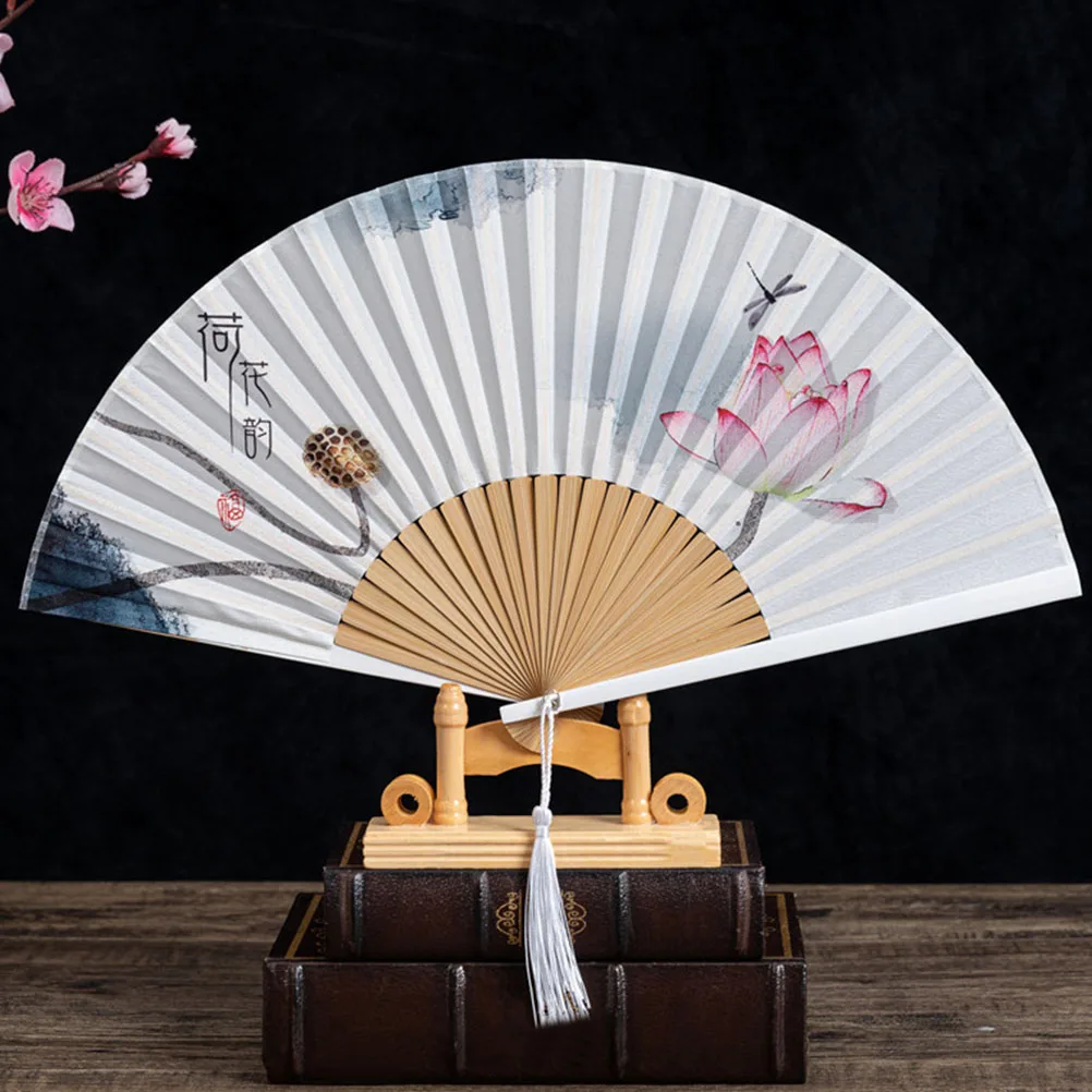

4pcs Wooden Folding Fan Holder Stand Japanese Style Home Decor Display Rack Lightweight Easy Install Decorative Stands Asian