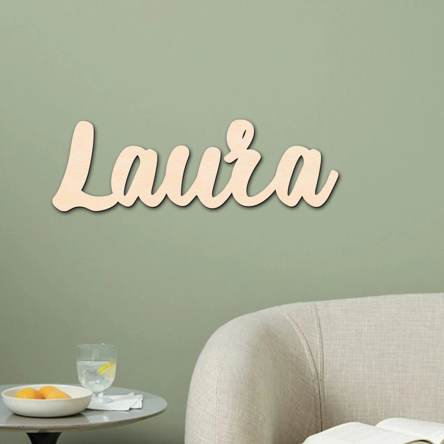 1pc Personalized Wooden Name Sign,Customized Name,Decorative Plaques,Multi Color Select,Wall Art And Room Decor,