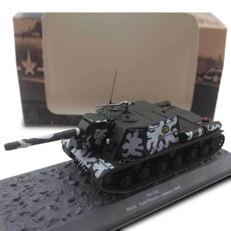 

Diecast 1:43 Scale Soviet Army ISU-152 Tank Alloy & Plastic Simulation Model Gift Collection Decorative Toy Diecast Simulation