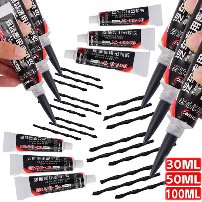 

Auto Glass Repair Adhesive Black Sealant Tape High Temperature Glass Sealants Rearview Mirror Adhesive Repair Tool Accessories